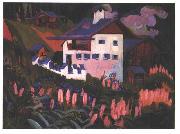 Ernst Ludwig Kirchner House in the meadows France oil painting artist